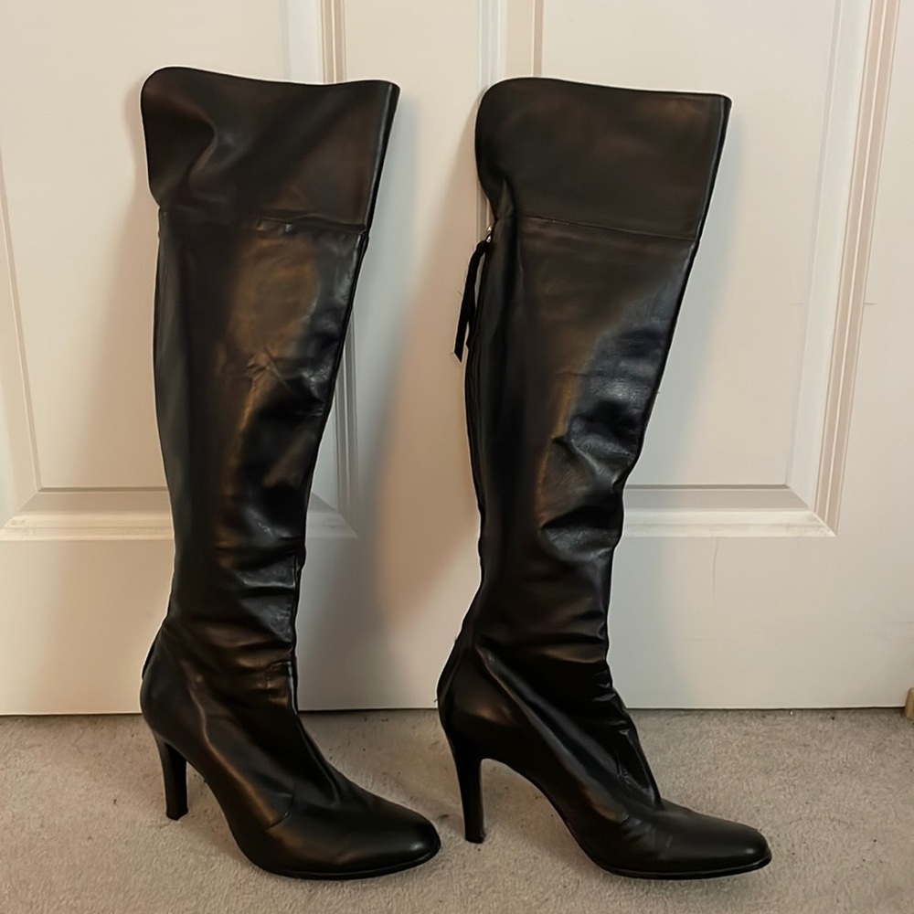 Vintage Ralph Lauren tall leather boots size 7.5 EUC
